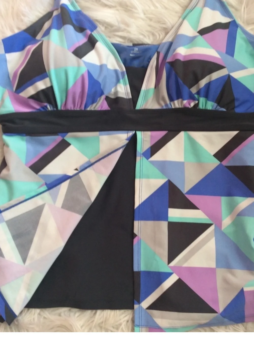 NWOT Free Country Colorblock Flyaway Tankini